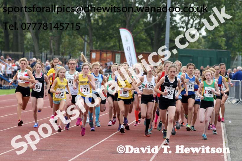Girls under-15s, Northern Road Relays, Blackpool. Photo: David T. Hewitson/Sports for All Pics